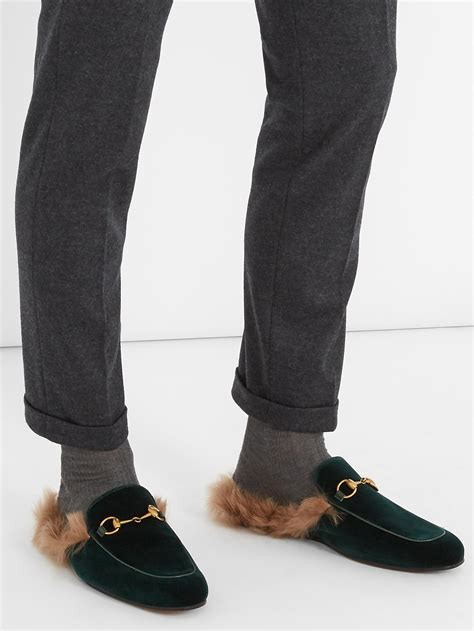 gucci princetown fur loafers sizing|Gucci princetown euro price.